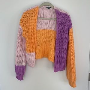 Wild Fable Chunky Knit Color Block Sweater